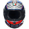 МОТОШОЛОМ ЗАКРИТИЙ AGV K6 S - SLASHCUT BLACK/BLUE/RED, фото 3