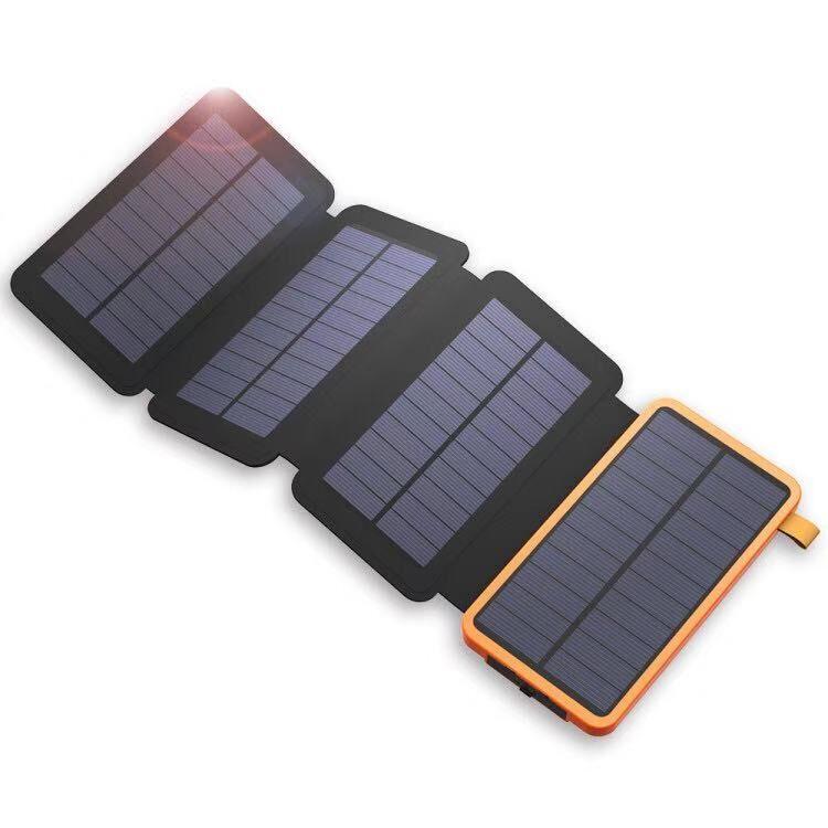 Батарея мобільна на сонячних панелях 25000 mAh, фото 1