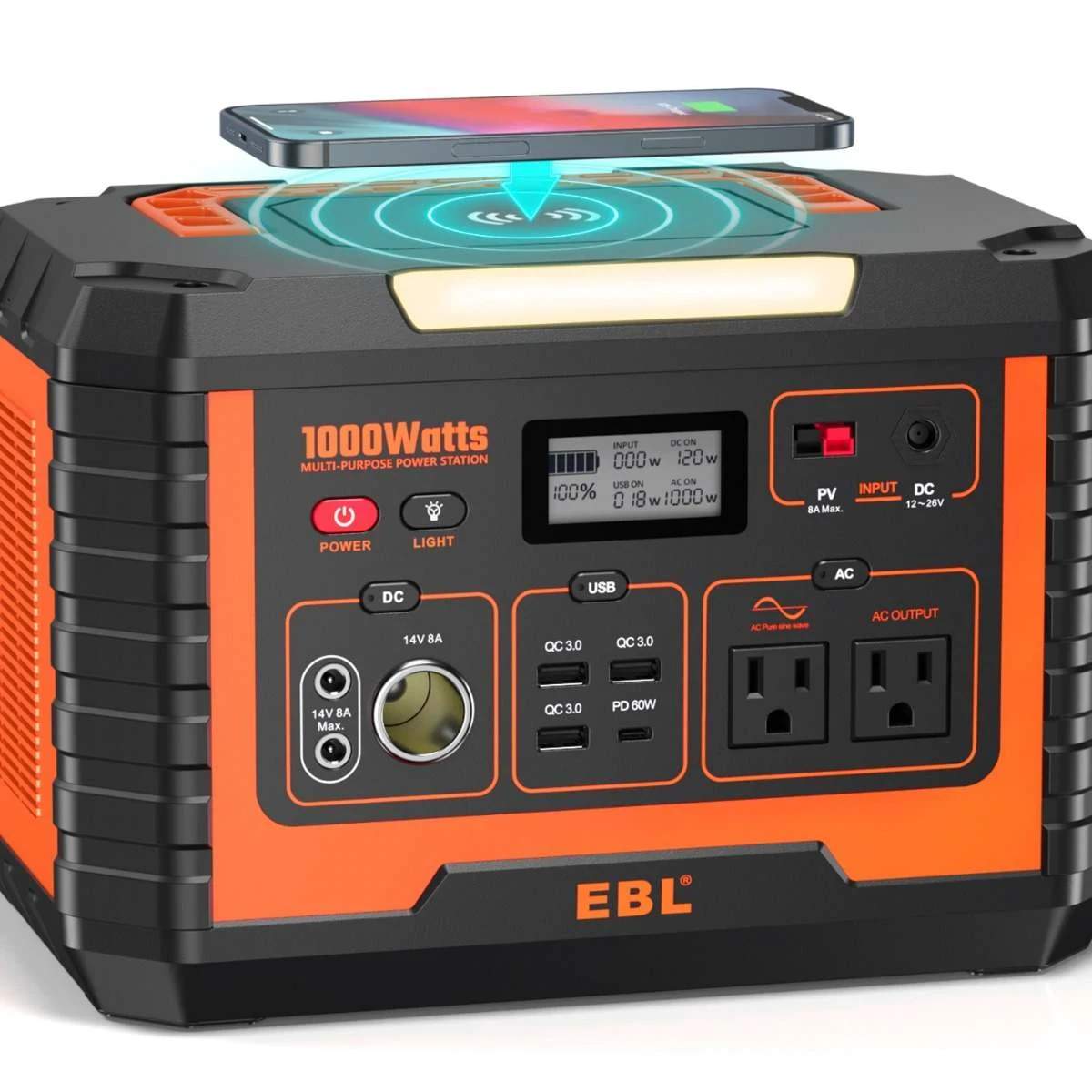 Зарядна станція EBL 1000 watts, фото 1