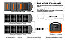 Портативна електростанція SOUOP UPP-1200 (310000 mAh) з 2 сонячними панелями по 100 Вт, фото 10