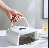 Бездротова лампа S20 на акумуляторі 15600mAh, 60 Вт. - для манікюру та педикюру, фото 10