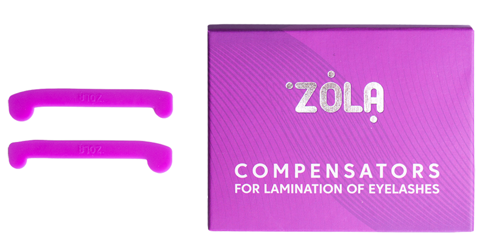 Компенсатори для ламінування вій ZOLA, фіолетові