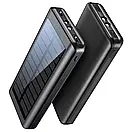 Павербанк із сонячною панеллю iBattery QC86S 16000 mAh black, фото 2