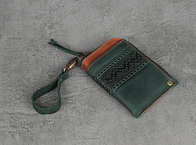 Міні-гаманець кардхолдер на блискавці  'Фолк'