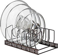 Держатель для крышек Toplife, металлическая подставка для посуды для крышек, тарелок, разделочных досок и сков