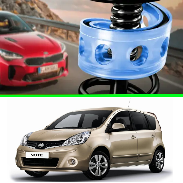 Автобафери силіконові на задні пружини Nissan Note I 2004-2012 (проставки, подушки пружини)