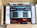 Інвертор перетворювач напруги з 12/24V в 220V 1600W з USB та дисплеєм ( код: INV1600 ), фото 7