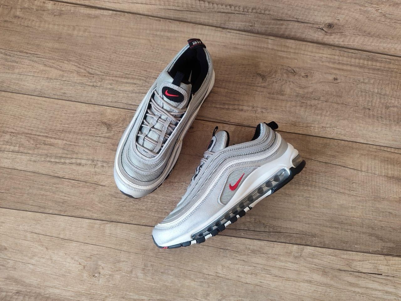 Nike Air Max *97 GREY Кросівки текстиль СІРНІ зі світловідбивними елементами
