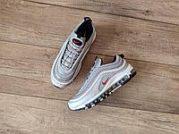 Nike Air Max *97 GREY Кроссовки текстиль СЕРЫЕ со светоотражательными элементами