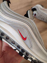 Nike Air Max *97 GREY Кросівки текстиль СІРНІ зі світловідбивними елементами, фото 5