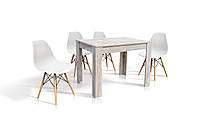 Маленький современный недорогой обеденный кухонный стол из ДСП в гостиную или кухню Андервуд дуб клондайк 100 см