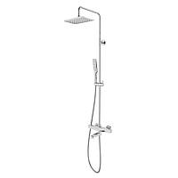 SISTEMA P система душова (термостат для ванни, верхній душ 246*170 мм ABS, ручний душ 53 мм 1 режим, білі