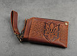Міні-гаманець кардхолдер на блискавці 'Тризуб', фото 3