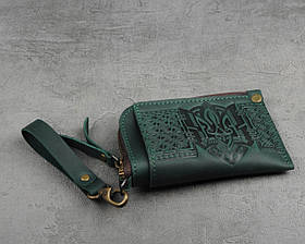 Міні-гаманець кардхолдер на блискавці 'Тризуб'