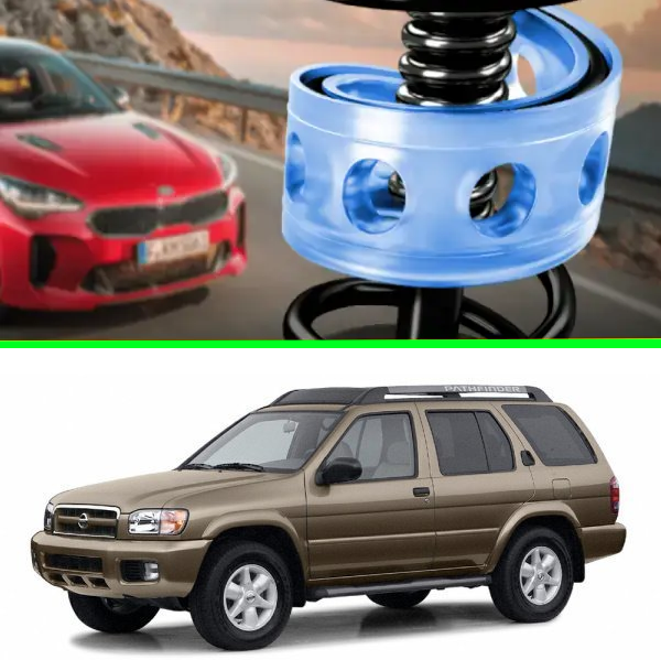Автобафери силіконові на передні пружини Nissan Pathfinder II 1996-2004 (проставки, подушки пружини)
