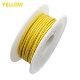 Провід 22 AWG силіконовий QianJia Жовтий - 1 метр погонний, фото 5