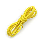 Провід 22 AWG силіконовий QianJia Жовтий - 1 метр погонний, фото 4