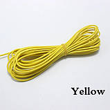 Провід 28 AWG силіконовий QianJia Жовтий - 1 метр погонний, фото 9