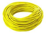 Провід 28 AWG силіконовий QianJia Жовтий - 1 метр погонний, фото 10