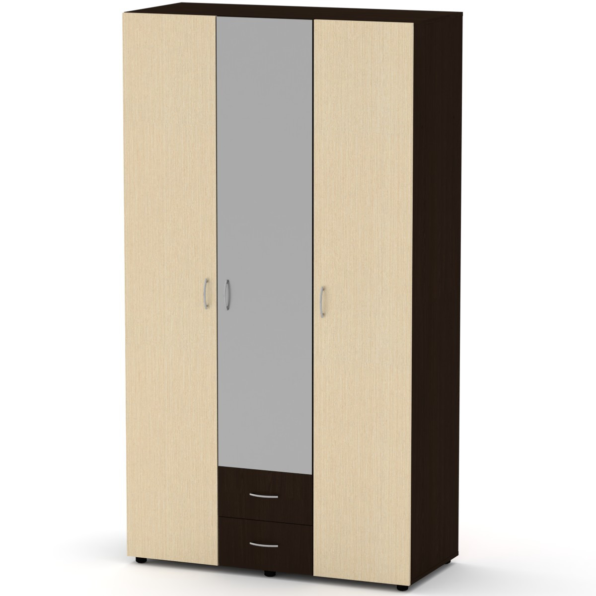 Шкаф с распашными дверями Компанит Шкаф-6 венге комби (ID#2126006900 ...