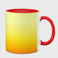Кружка з принтом «Сонячний градієнт без малюнка» (колір чашки на вибір)
