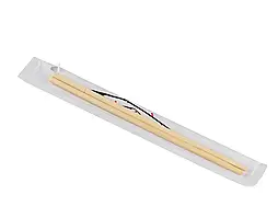 Палички для суші круглі 100шт біла з малюнком упаковка (200*5мм)