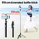 Професійний монопод штатив селфі-палиця Bluetooth пульт NeePho P170S з LED-підсвічування, фото 5