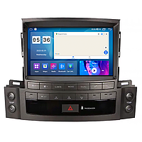 Штатная магнитола Lesko для Lexus LX III Рестайлинг 2012-2015 экран 9" 2/32Gb CarPlay 4G Wi-Fi GPS Prime