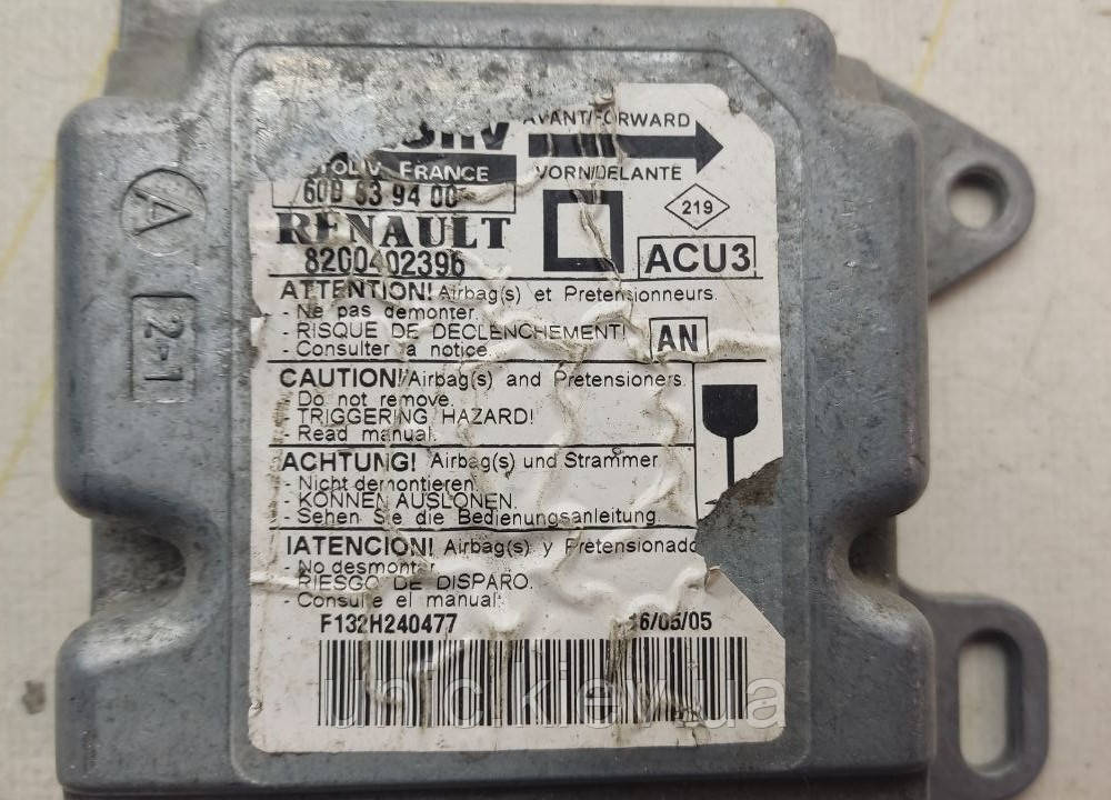 Блок керування  Airbag Renault Megane 1 б/в 8200402396