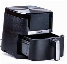 Аерофритниця аерогриль безмасляна Sokany SK-10004 8,5 л електрична сенсорна фритюрниця 1800 Вт, фото 4