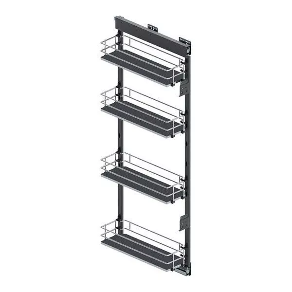 Карго - 15 REJS MAXIMA EVO MIDI II кріплення бокове праве метал/мdф хром/графіт, фото 1