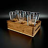 Підставка для чарок шотів "Файне місто" для 6 стопок Ясень 168 х 113 х 54h мм, фото 4
