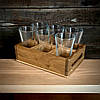 Підставка для чарок шотів "Файне місто" для 6 стопок Ясень 168 х 113 х 54h мм, фото 6