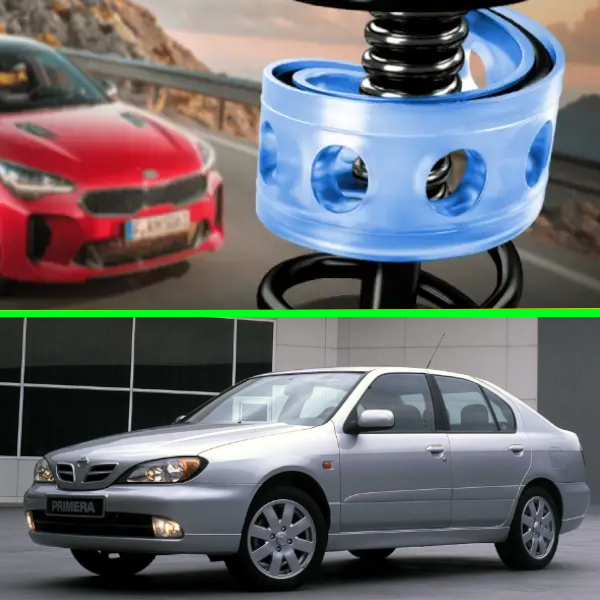 Автобафери силіконові на передні пружини Nissan Primera P11 1995-2002 (проставки, подушки пружини)