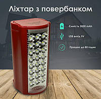 Аккумуляторный ручной фонарь кемпинговый красный, Светильник со встроенным аккумулятором SNAP