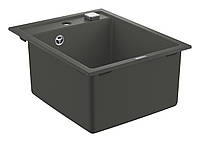 Композитна мийка для кухні врізна зі штучного каменю Grohe K700 прямокутна, чорна