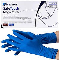 Прочные резиновые перчатки S (6-7) Medicom Mega Power High Risk (50 шт)