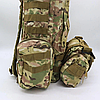 Рюкзак тактичний 55 л, (55х40х25см), B08, з підсумками, мультикам / Військовий штурмовий рюкзак на MOLLE, фото 4