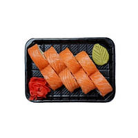 Бокс для суші чорний з прозорою кр. 331