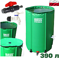 Бочка для дождевой воды 390 л Bass Polska 7996 емкость для воды, бочка для дома, бак для воды с краном