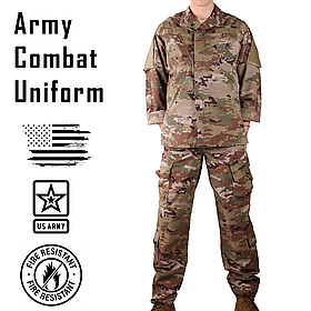 Вогнестійкий комплект уніформи, Розмір: Large Long, Army Combat Uniform, Field (USA), Колір: OCP Scorpion W2 (FR)