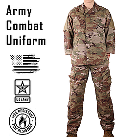 Вогнестійкий комплект уніформи, Розмір: Small Long, Army Combat Uniform, Field (USA), Колір: OCP Scorpion W2 (FR)