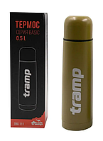 Термос TRAMP 0.5 л Хаки, Пищевый термос из нержавеющей стали для военных и туристов SNAP