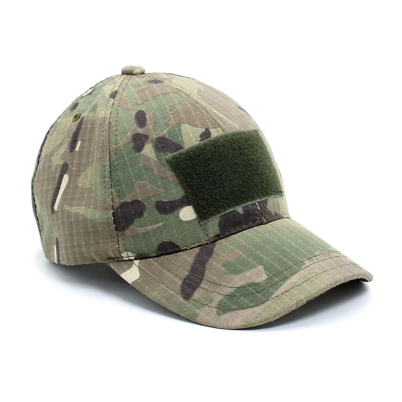 Тактична кепка бейсболка мультикам з липучкою Чоловіча камуфляжна кепка армійська бейсболка Multicam