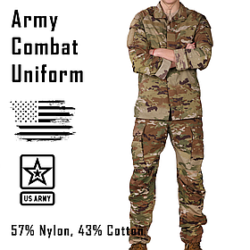 Комплект уніформи, Розмір: Medium Small, Army Combat Uniform Hot Weather IHWCU (USA), Колір: OCP Scorpion W2