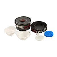 Набор посуды М-Таc индивидуальный, Туристический набор для костра и горелки SNAP