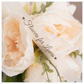 Стрічка з логотипом силіконова 15 мм друк чорна, 135м