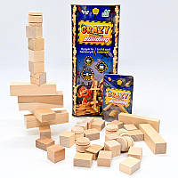 Деревянная настольная игра Дженга "Crazy Balance Building" CBB-01 Danko toys