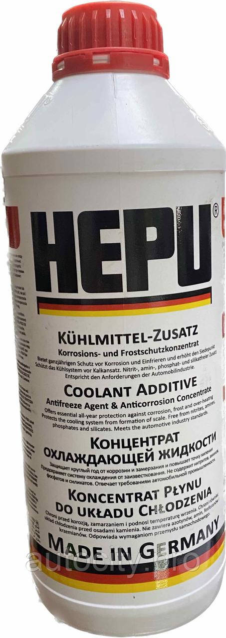 Антифриз концентрат HEPU G12 (-80*С, червоний) 1.5л.