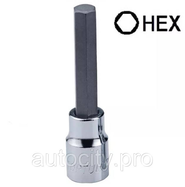 Головка з насадкою 1/2" 140мм HEX 10 мм (в-во TOPTUL)